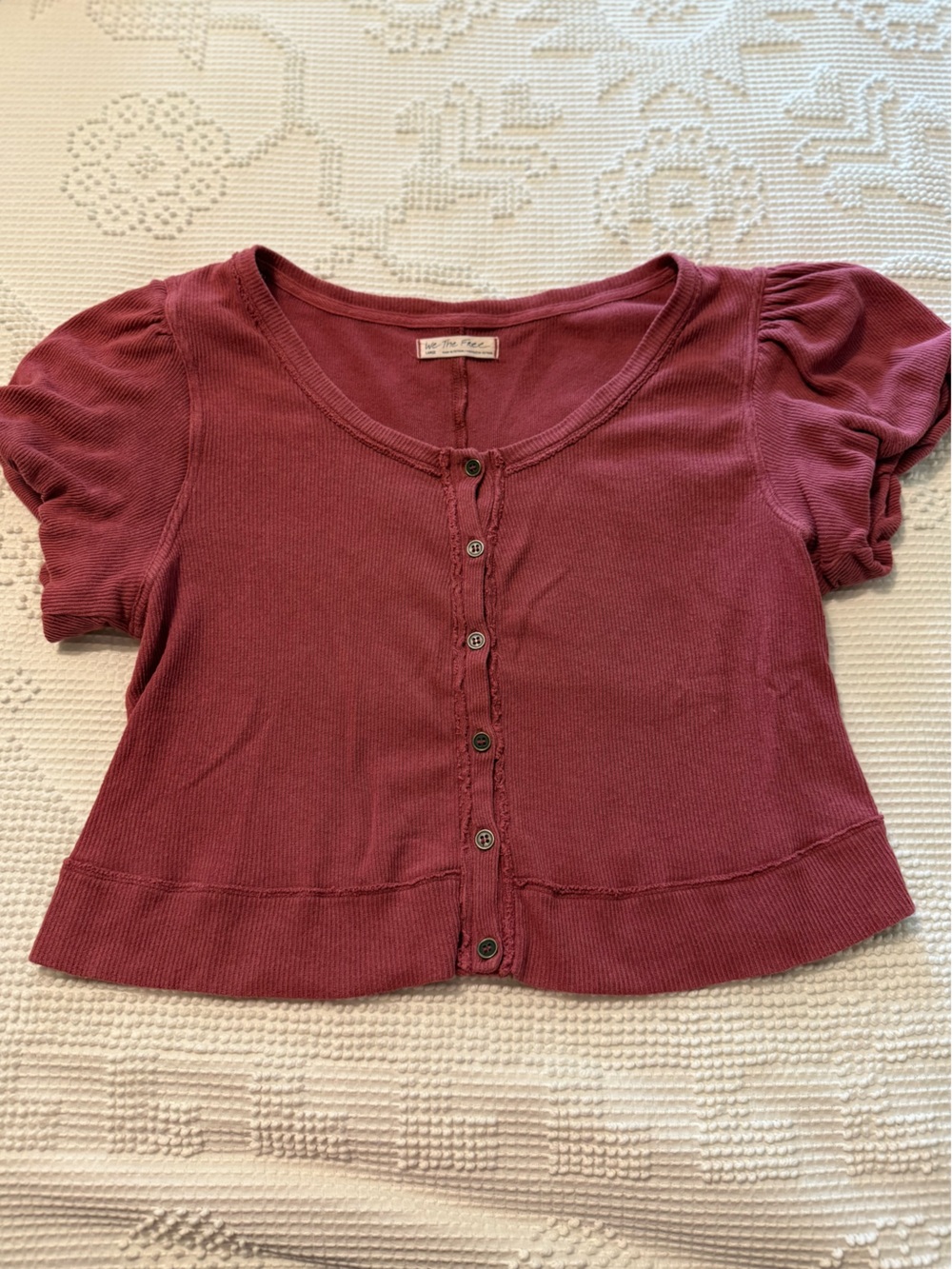 Free People We The Free "Molly" crop top , sz Large